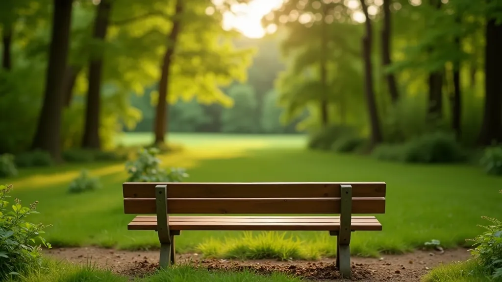 Sena laipa parkā uz kalna, pāri viņai skats uz zaļajiem kokiem